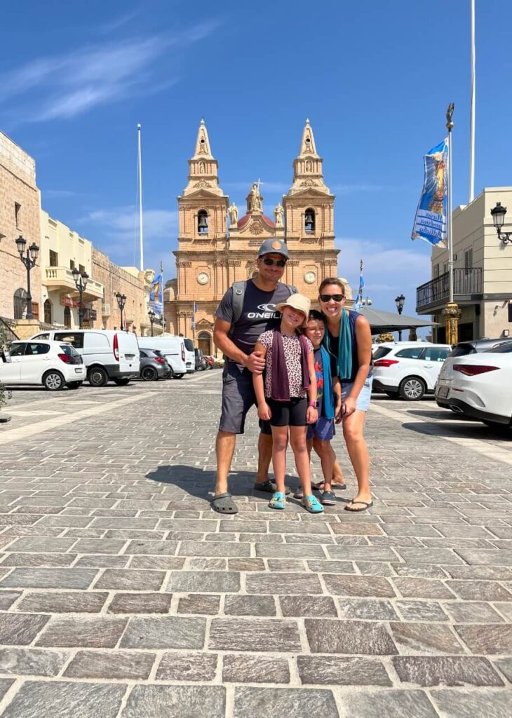 Mellieha Church from the main square